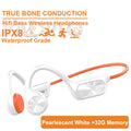 Bone Conduction Earphones Bluetooth Wireless IPX8 Waterproof MP3 Player Hifi Ear-hook Headphone With Mic Headset For Swimming