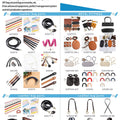 1Pair 60cm PU Leather Bag Strap Sew on Bags Handles Shoulder Handbag Belt Replacement DIY Crocheted Purse Wallet Accessories
