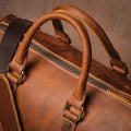 GURO Retro Higher Quality Cowhide Travel Bags  Men's Genuine Leather Handbag Women Luxury Weekend Fitness Bag Short Trip Luggage