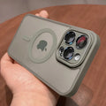 Translucent Original Case For iPhone 15 16 14 13 17 12 Pro Max For Magsafe Magnetic Wireless Charge Lens Protector Matte Cover