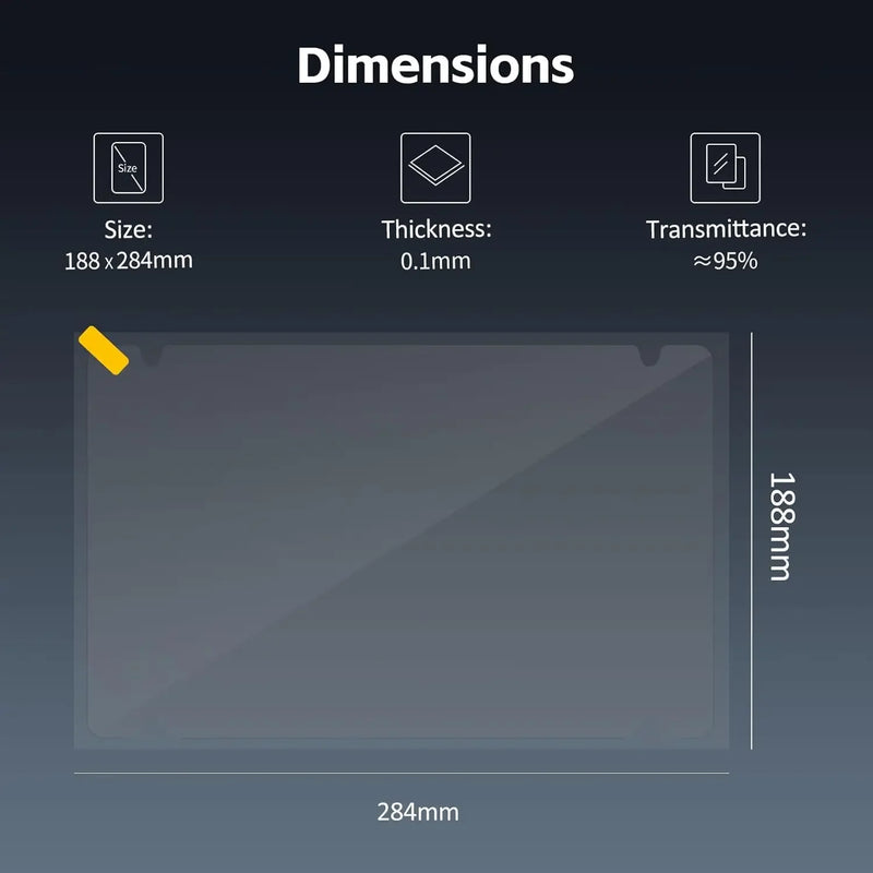 5PCS Screen Protector for Anycubic Photon Mono M7 Pro M7 Resin LCD 3D Printer Scratch Proof Protector Film 3D Accessories