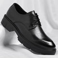 10cm Height Increasing Cowhide Men's Shoes, Fashionable, Casual, Business Office Thick Soled Men's Formal Shoes