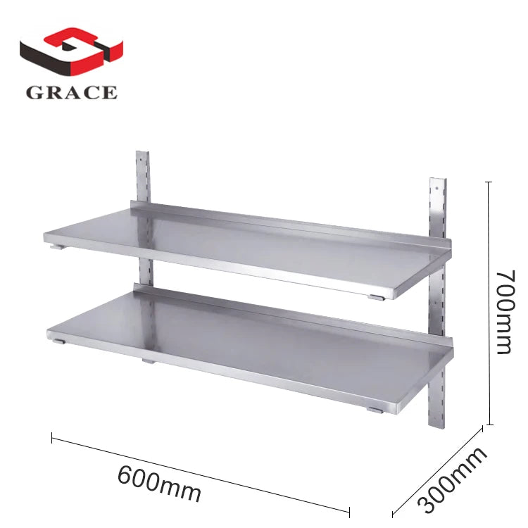 Kitchen Organization Shelves Stainless Steel Wall Mounted Shelf - View 3 | SAMAG