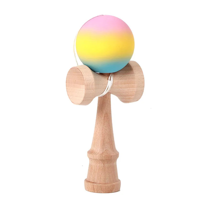 Kendama Toy Ball Graffiti Painted Outdoor Fitness Balls Train Eye-hand Agility CoordinationChildren Adults Outdoor Sports Ball