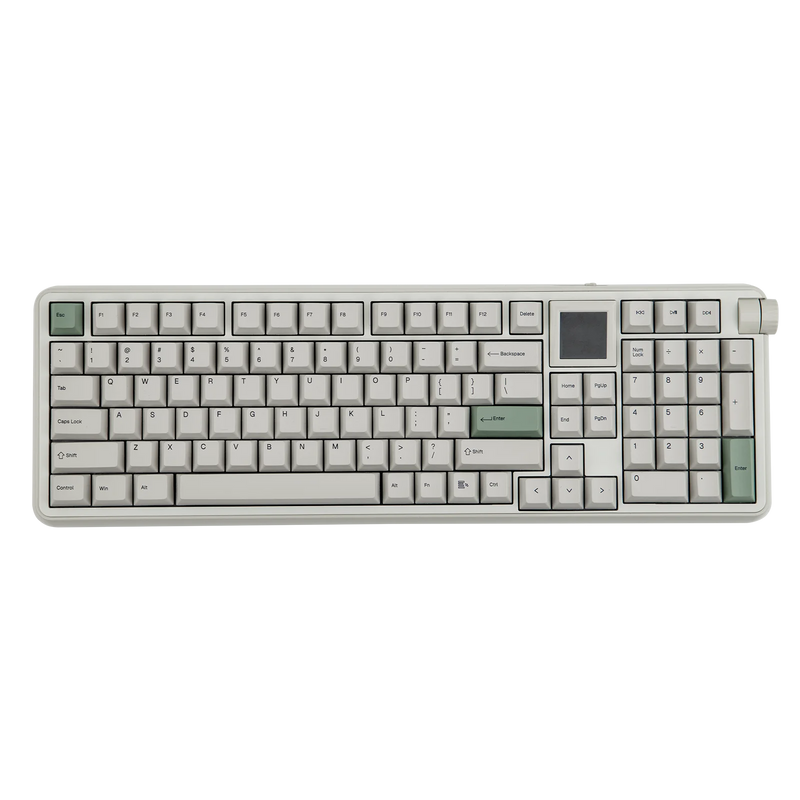 EPOMAKER RT100 PRO Full Sized ANSI US Layout Tri-mode Wireless Mechanical Gaming Keyboard with 5000mAh Battery & RGB Backlight