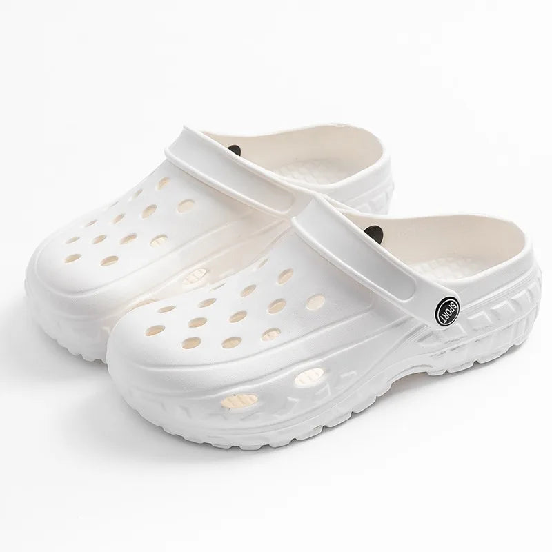 Women's Spring and Summer Casual and Comfortable Slippers EVA Thick Sole Anti-Slip Breathable Wide Foot Friendly Home Slippers