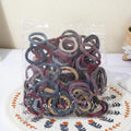 30/50/100Pcs Women Girl Mixed Colors Hair Bands Basic Hair Ties Elastic Headband Hair Scrunchies Accessories Ponytail Holder