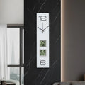 Large Wall Clock Room Modern Design Wood Silent Clock Ornaments for Home Interior Decoration Wall Clocks with Date Temperature
