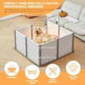 Whelp Ing Box for Dog Pregnant Birth Assistance Birthing Supplie with Rail Small Padded Pen Playpen Plastic Whelp Fence