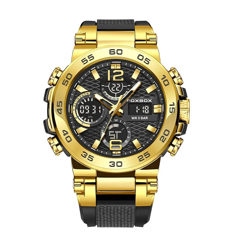 LIGE Electronic Men's Wristwatch Luxury LED Display Luminous Sports Man Watch Waterproof Military Quartz Alarm Date Watches Male