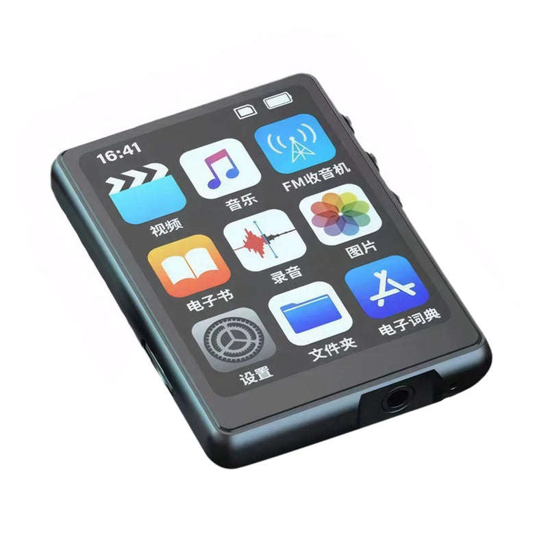 MP3 MP4 Player Full Touch Screen Lossless Music Player Bluetooth-Compatible HiFi MP4 Walkman w/ Speaker FM/E-Book/Recorder