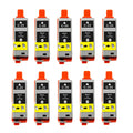 10 Black Compatible Ink Cartridge PGI-35 PGI35 CLI-36 CLI36 35 36 for Canon PIXMA IP100 IP110 IP100B TR150 Printer