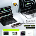 3 In 1 120W GaN Charger USB Type C Fast Charging Phone Charger Adapter With Retractable USB C Cable Wall Plug For iPhone Huawei