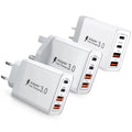EU/UK/US/AU Wall Plug Multi-Port USB-C/USB-A Mobile Phone Charger, 40W Dual PD Fast Charging Block Adapter For iPhone Xiaomi