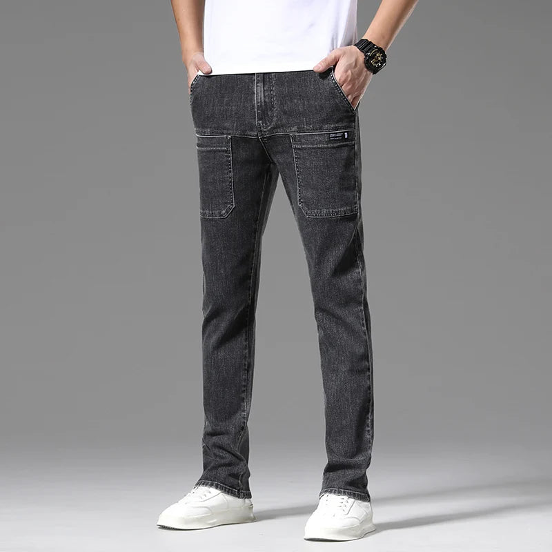 6 Pocket Design Men's Denim Jeans Skinny Full Length | SAMAG