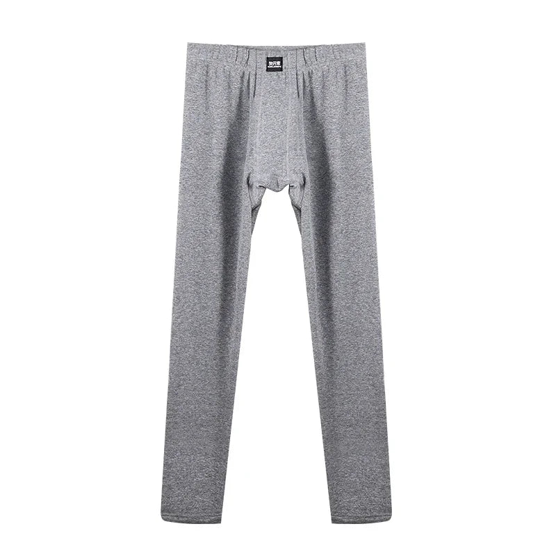 Modal autumn and winter men's fleece thickened slim-fitting cotton pants youth single-piece leggings, long johns, thermal pants