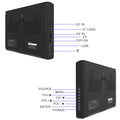 10 Inch Portable Digital TV DVB-T2 ATSC ISDB-T Rechargeable LED Television for Car Camping Outdoor Travel Support HDMI AV USB