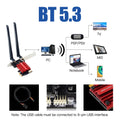 WiFi 6E AX210 Wireless PCI - E Adapter Tri - band 2.4G/5G/6Ghz Compatible BT 5.3 802.11AX Network Wi - Fi - Visuel 5 | SAMAG