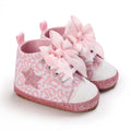 0-18M Baby Shoes Infant Pre-Walker Shoes, Cute Pink Theme Casual Flat Shoes, Soft Sole Lightweight Comfortable for Girls