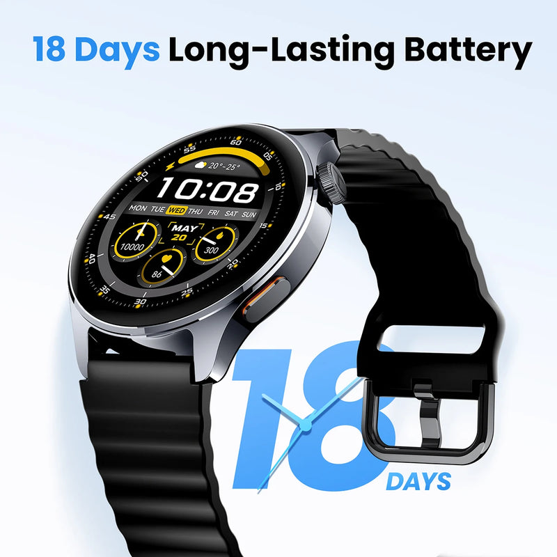 HAYLOU Watch 4S GPS Smartwatch 1.43” HD AMOLED Display 5 Satellite GPS Positioning 120+ Workout Modes Sport Fitness Smart Watch