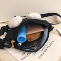 Trendy Korean Girl's Crossbody Bag Shoulder Bags Small Round Bag Quirky Personality Canvas Small Bag for Girls Coin Purse