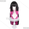 Damselette Columbina Game Genshin Impact Cosplay White Purple Dress Lolita Girl Woman Wig Headwear Halloween Cos Comic Con Suit