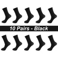10Pairs/Lot Men Combed Cotton Socks Black Casual Business | SAMAG