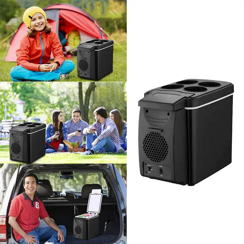 12V 6L Car Freezer Mini Freezer Portable Auto Refrigerator Outdoor Refrigerator Auto Refrigerator Car Heater Cooler