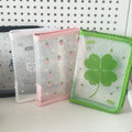 Cute A6 Stationery Storage Folder File PP Twill Zipper Pouch Document Bag Zip File Folder School Office Supplies