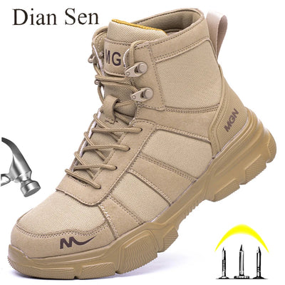 Work Boots Indestructible Safety Shoes Men Steel Toe | SAMAG