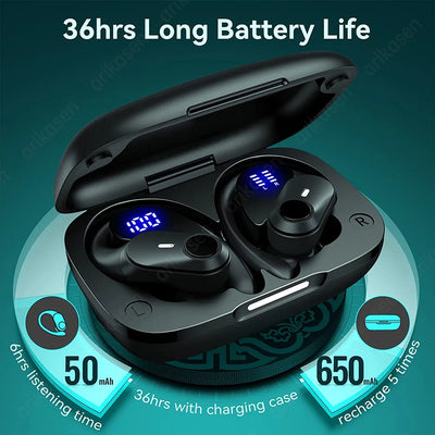 Bluetooth Headphones Wireless Earbuds 36Hrs Playtime | SAMAG