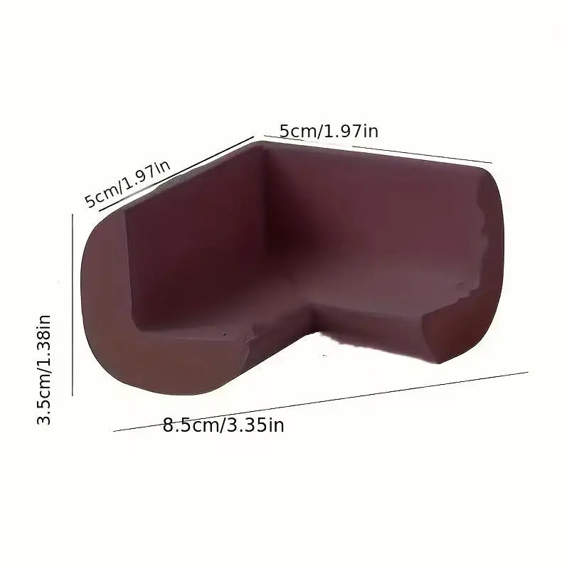 4pcs Soft Foam Corner Protectors – Pre-Adhesive Safety Guards for Furniture, Tables, Stairs, Cabinets