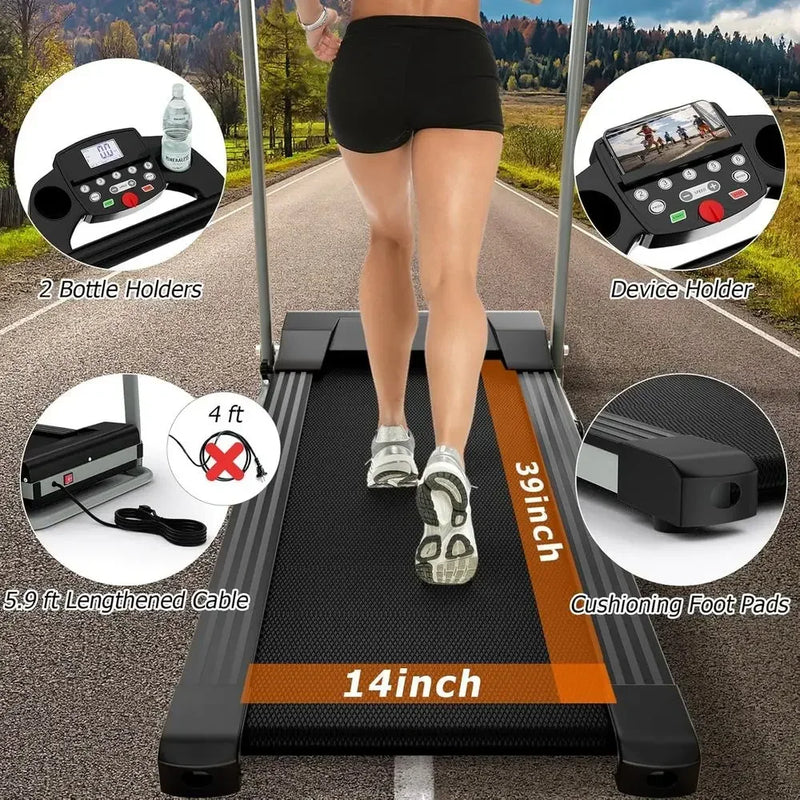 Portable Compact Treadmill with 12 Built - in Programs - View 5 | SAMAG
