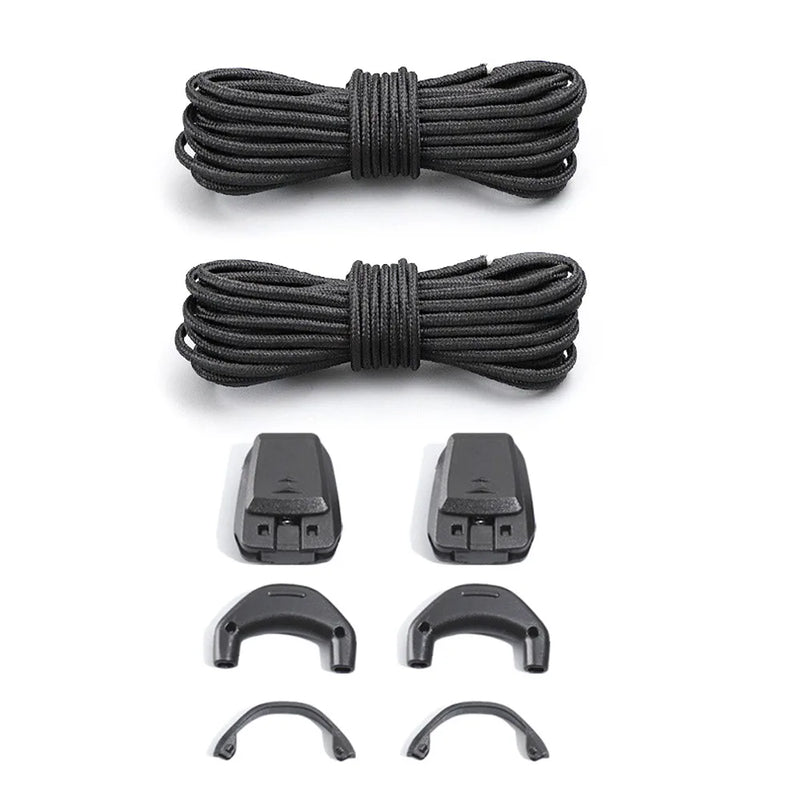 1Pair Fashion Without Ties Quick Lace Kit Round Tennis Creative Lazy Shoe Laces No Tie Shoelaces for Salomon Shoe Accessories