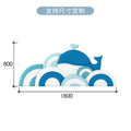 Cartoon Dolphin Wall Sticker Self-adhesive Blue Children's Room Bedside Soft Bag Anti-collision Cartoon Background Wall Backrest