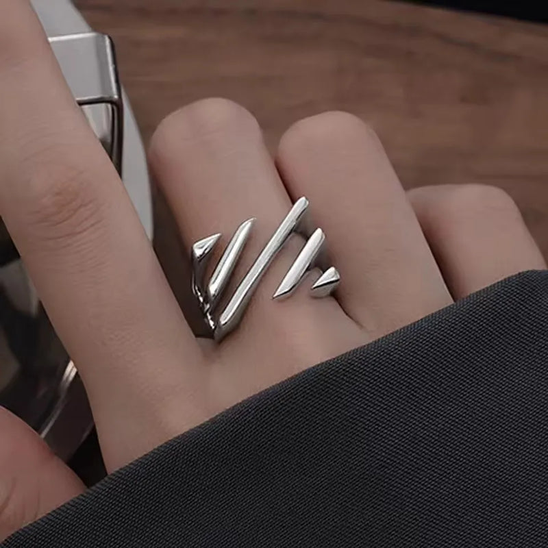 925 Sterling Silve Love Heart Hollowed Out Ring For Women Girl Extremely Fine Korea Ins Jewelry Gift Dropshipping
