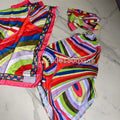 Women's Scarf Swimsuits with Letter Signature Logo Lady | SAMAG