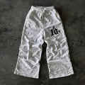 American Cartoon Graffiti Sweatpants Y2K Pants Mens Gothic Hip Hop Cartoon Retro Baggy Elastic Waist Jogging Casual Trousers