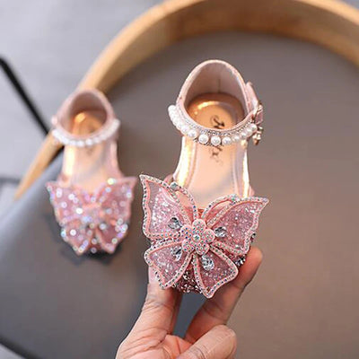 Summer Girls Sandals Fashion Sequins Rhinestone Bow | SAMAG