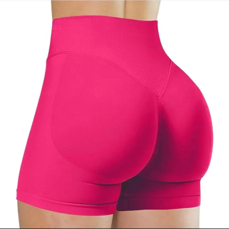 Women's Seamless High Waist Gym Shorts Butt Lifting Slim Fit High Elastic Yoga Shorts for Fitness Training Running & Cycling