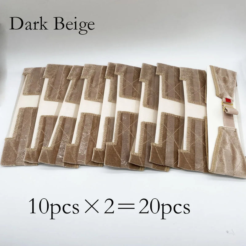 10/20pcs Wholesale Hair bands Velvet Wig Grip Band with Lace Headband To Hold Wigs Hair Accessories wig elastic band