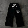 American Cartoon Graffiti Sweatpants Y2K Pants Mens Gothic Hip Hop Cartoon Retro Baggy Elastic Waist Jogging Casual Trousers