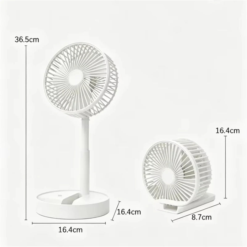 Mini Oscillating Fan Portable Battery-Operated Table Fan With 3 Speed Levels 6-inch Desk Fan Detachable Desk Fan For Home Office