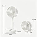 Mini Oscillating Fan Portable Battery-Operated Table Fan With 3 Speed Levels 6-inch Desk Fan Detachable Desk Fan For Home Office