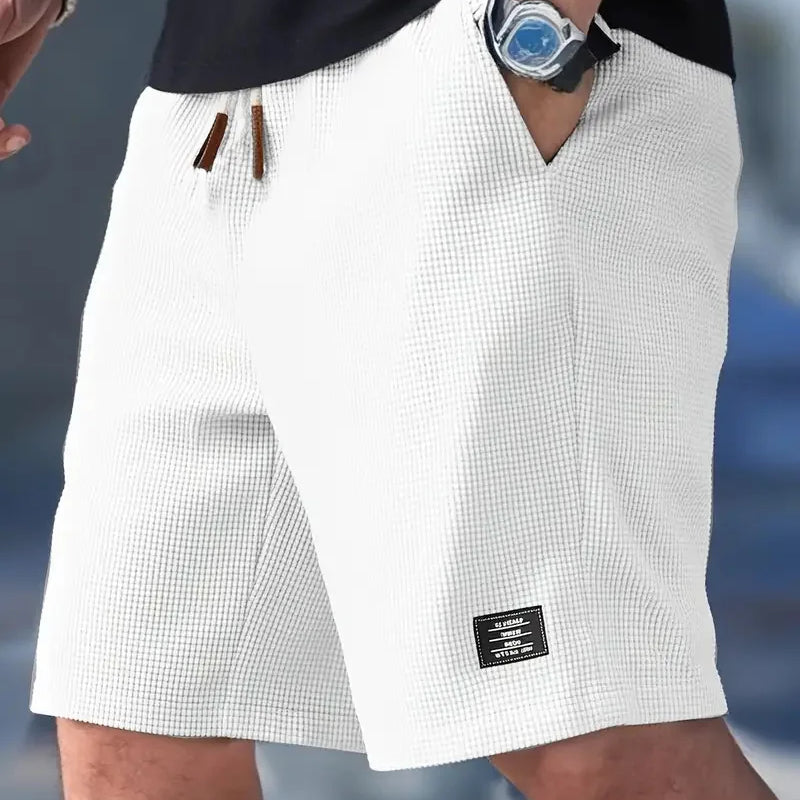 Summer Men's Waffle Texture Casual Sports Beach Shorts | SAMAG