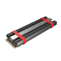 TEUCER M2 2280 Solid State Hard Disk Aluminum Radiator M.2 SSD Heatsink with Thermal Silicone Pad For PS5/PC/Laptop Cooling