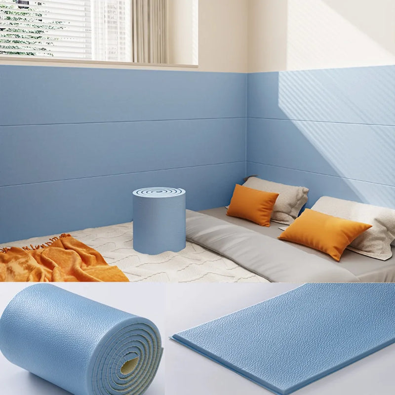 New Durable 20x200cm Anti Collision Strip Self-Adhesive Soft Foam Wall Protection Soft Wrapped Sponge Thickened Corner Protector