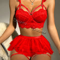 Sexy Lingerie Erotic Underwear Set Transparent Porno Lace Sexy Bra And Panty Garter Set Lingerie Sexy Hot Erotic Sleepwear