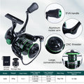 Goture 21Pcs Fishing Rod Reel Combo,1.8M Carbon Fiber Telescopic Pole Spinning Reel Backpack,Lures Line Hooks Set,fishing Gear