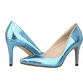 Women Shoes Fashion 8cm Sexy Crocodile Pattern Pointed Toe High Heels Pumps Office Med Heels Gold Silver Wedding Shoes Plus Size
